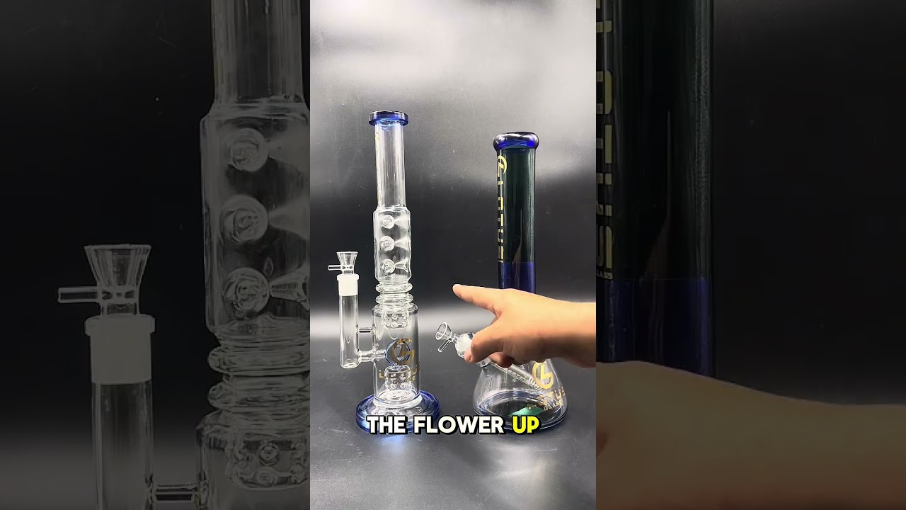 Difference between a perc and a non perc bong #lotussmokeshop #smokeshop #fyp