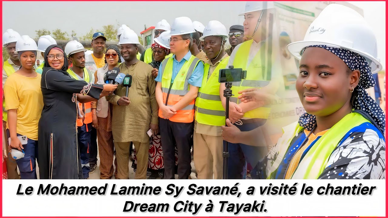 🇬🇳Le ministre Mohamed Lamine Sy Savané, a visité le chantier Dream City à Tayaki. 