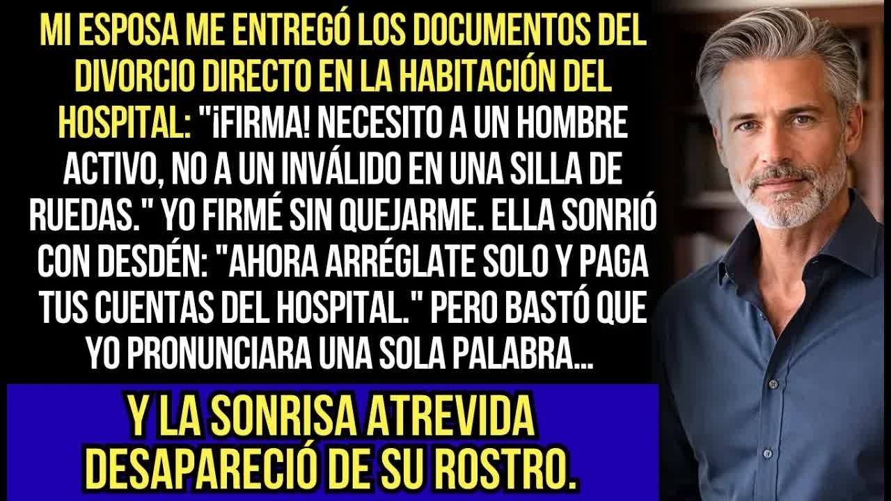 ＂No Necesito Un Enfermo＂ — Ella Entregó Los Papeles En UCI. Una Palabra Y La Sonrisa Desapareció...