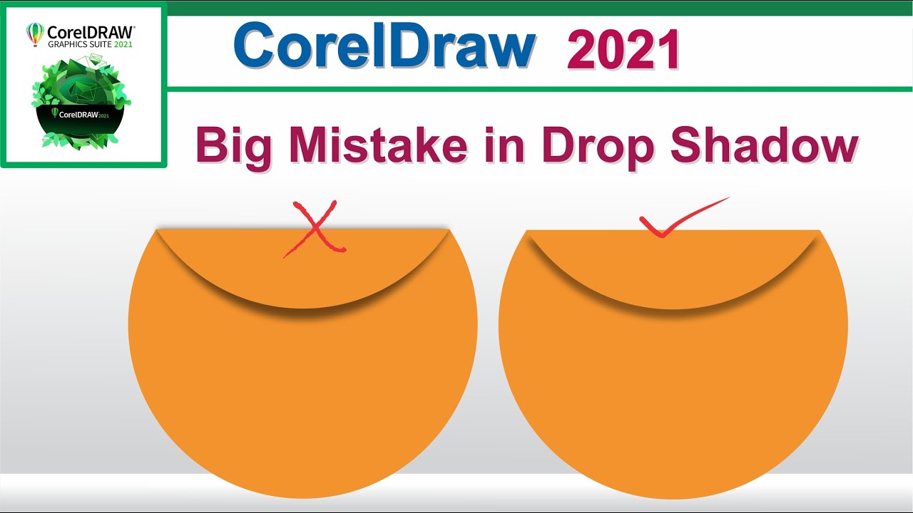 Big Mistake in Drop Shadow and Tricks Shadow in  CorelDraw 2021 tutorial by, Amjad Graphics Designer