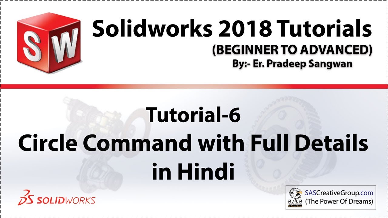 Solidworks Tutorial 6: Circle Command with Full Details | Hindi & Urdu | #Solidworks Course in Hindi