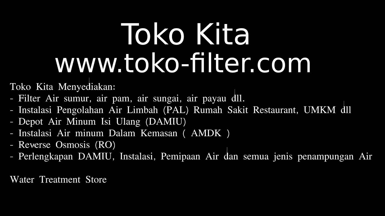Pusat Filter Air dan Water Treatment Jogja - Toko Kita
