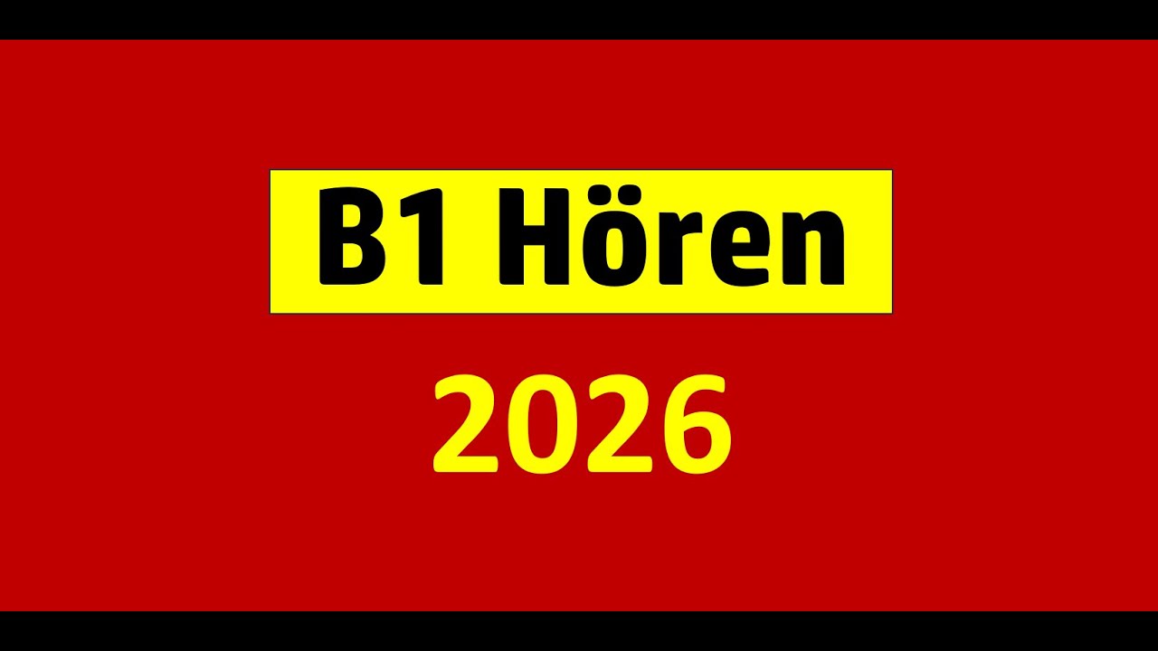 B1 Hören || Goethe Zertifikat B1 Hören Modelltest mit Lösungen am ende