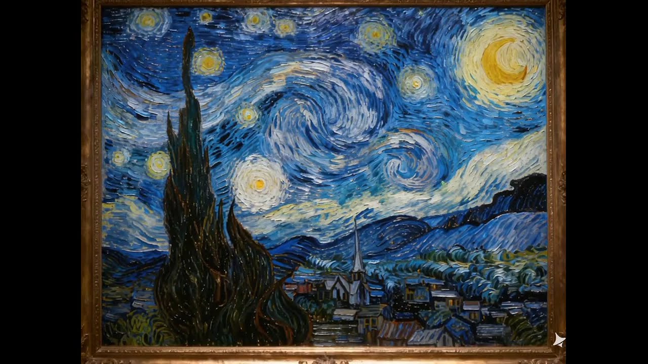 The Starry Night Comes to Life | Vincent van Gogh’s The Starry Night Animated in 4K