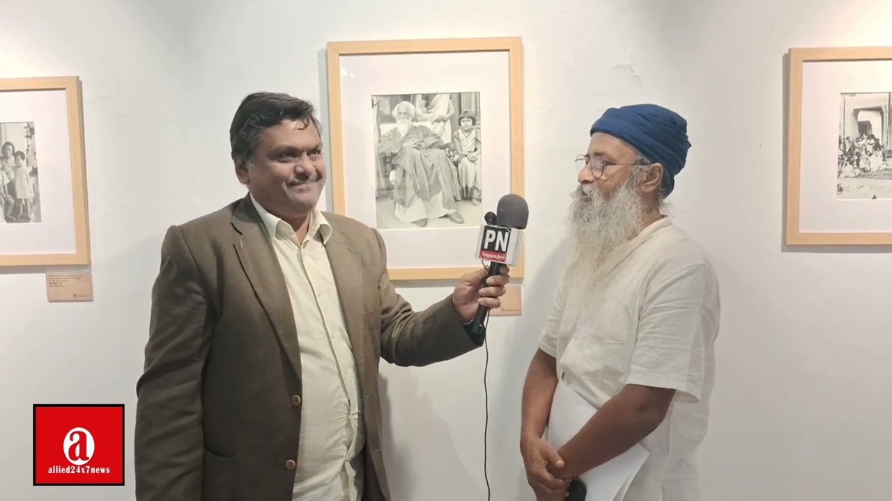 #rabindranathtagore exbn at IGNCA. Gautemala Ambassador & Speakers in Talk with Sanjay Agrawal