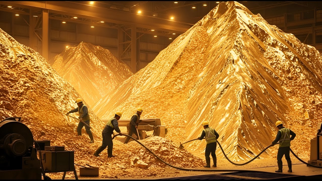 Inside the Gold Mining Factory: How Gold Is Extracted and Processed (Full Process)