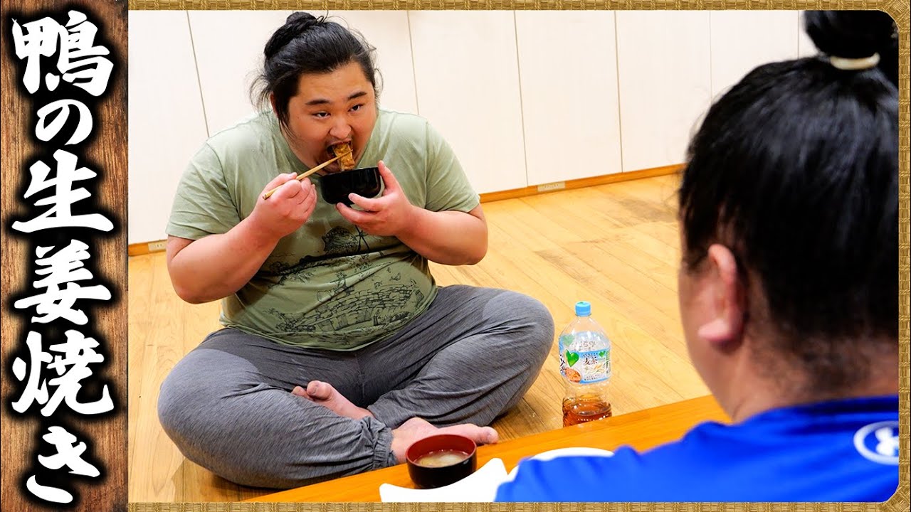 【相撲飯】鴨の生姜焼き・ウインナーの天ぷら・油淋鶏・鶏の照り焼き ／ 生田目のケンタッキー丼とカップヌードル