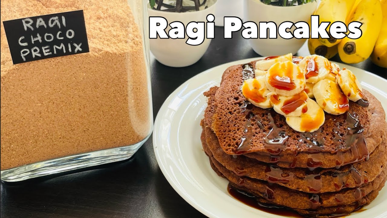 Ragi Chocolate Pancake Premix Recipe | Kids Millet Breakfast Recipes | Finger Millet Nachni Recipes