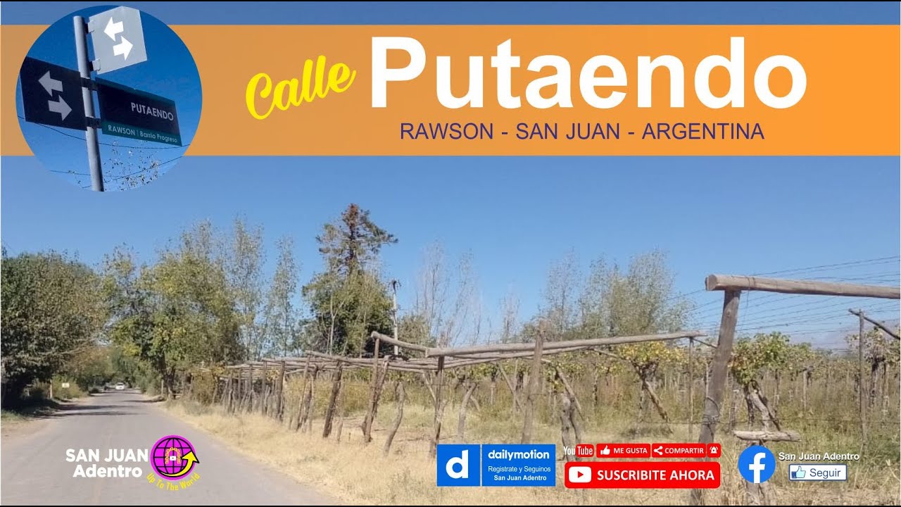 Calle Putaendo , Rawson, San Juan, Argentina.