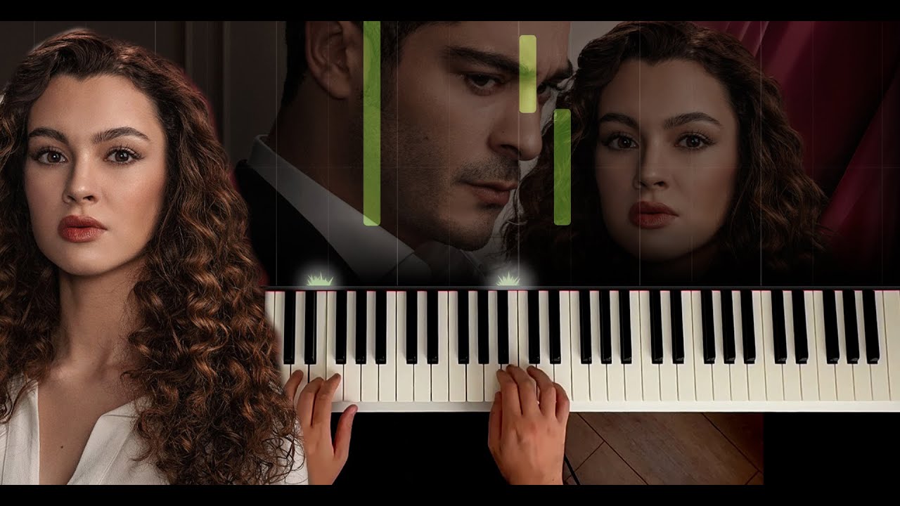 Bir Gece Masalı - Evleneceğim Ben Seninle - Slow Easy Piano Tutorial