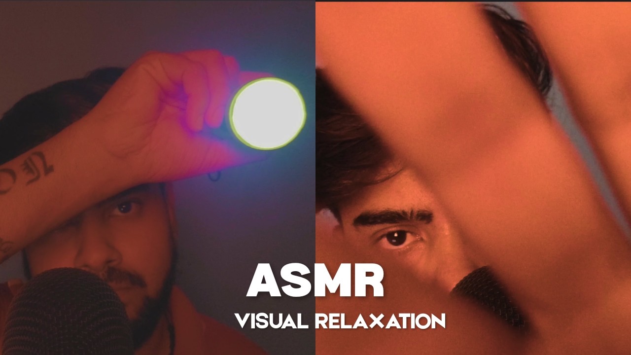 ASMR Flashlight Triggers | Visual Hand Movements & Soft Echo