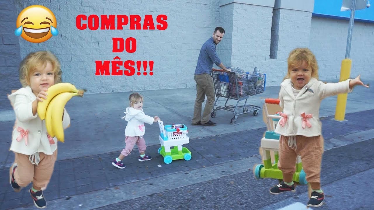 LULU FEZ COMPRAS SOZINHA!! COMPRAS DO MÊS NO WALMART