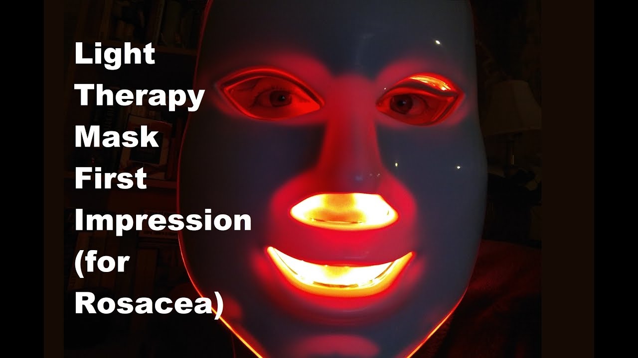 RubyLux LED Light Therapy Mask First Impression (for Rosacea Treatment)| Rosy JulieBC
