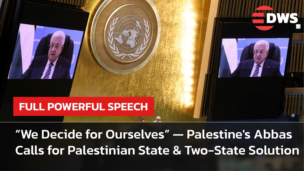 FULL POWERFUL SPEECH: President Abbas Calls for End to Occupation, Gaza & Two-State Solution | AC1E