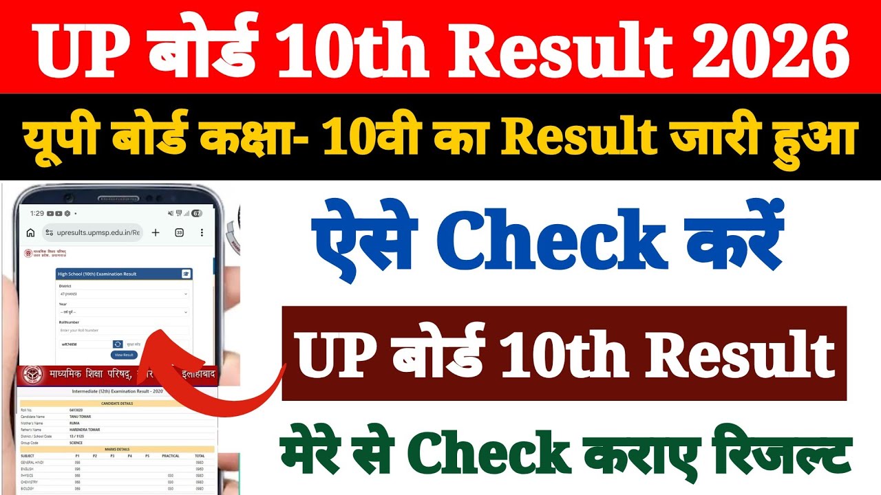 UP Board High School Ka Result Kaise Nikale 2026 ? UP Board 10th Class Ka Result Kaise Check Kare