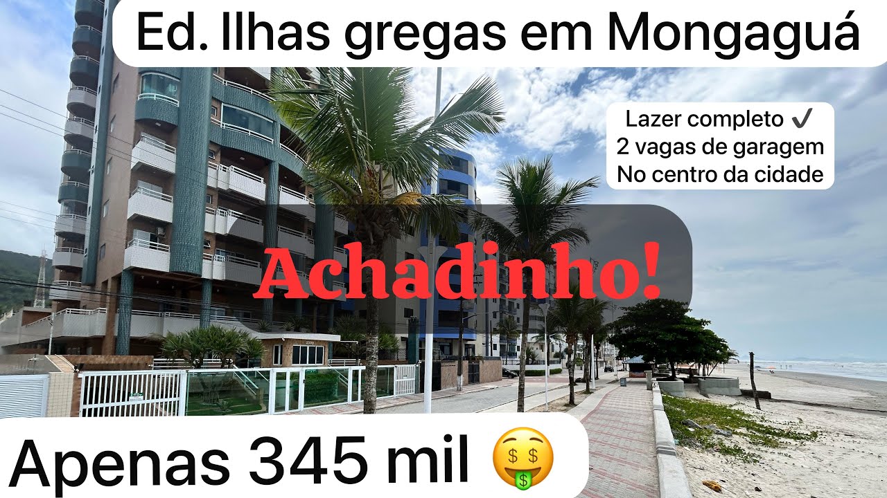 Apartamento à venda em Mongaguá - Ed. ilhas Gregas, com lazer completo no centro 🚨 VENDIDO! 🚨