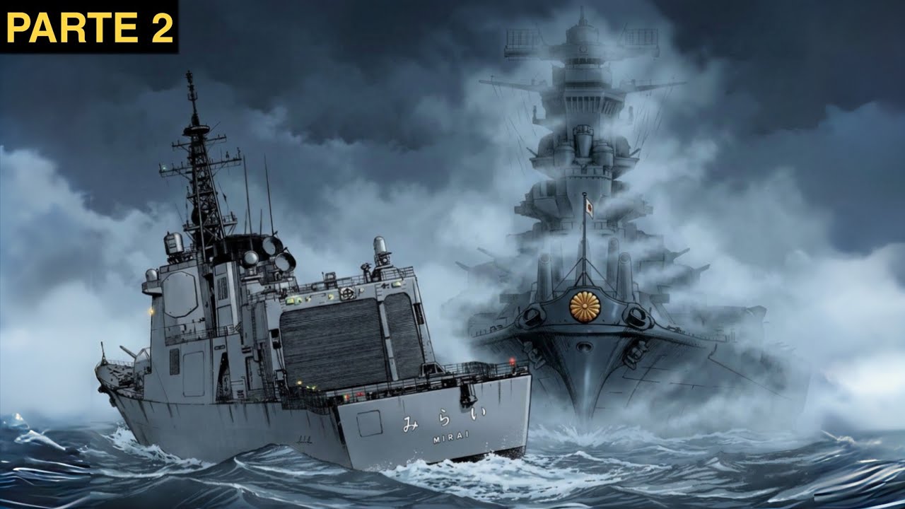 UN BARCO DE GUERRA JAPONÉS MODERNO VIAJA A LA SEGUNDA GUERRA MUNDIAL | (Parte 2) Resumen Manga