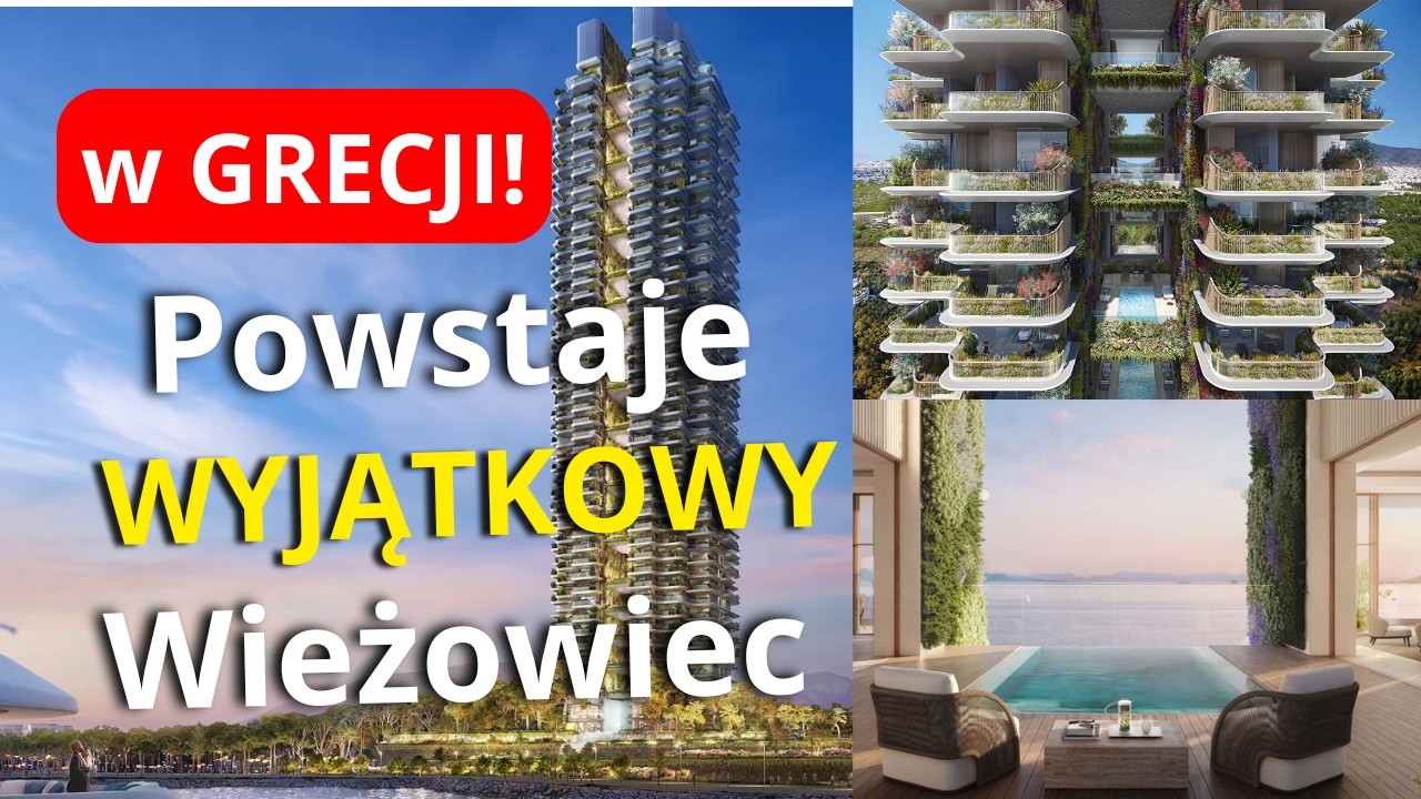 W GRECJI Powstaje WYJĄTKOWY 200-Metrowy Wieżowiec! Inwestycja Jest Budowana nad Greckim Wybrzeżem!