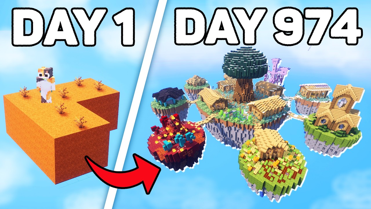 I SURVIVED The HARDEST SKYBLOCK In Minecraft Hardcore