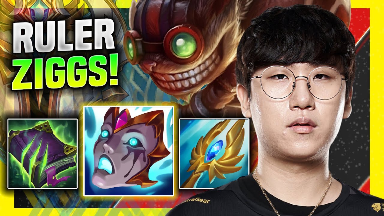 RULER IS A BEAST WITH ZIGGS! - GEN Ruler Plays Ziggs ADC vs Ezreal! | Season 11