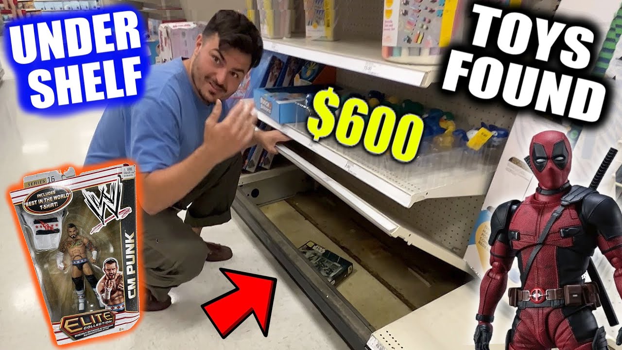 RARE ITEM found UNDER THE TARGET SHELVES! - Flea Market TOY HUNT