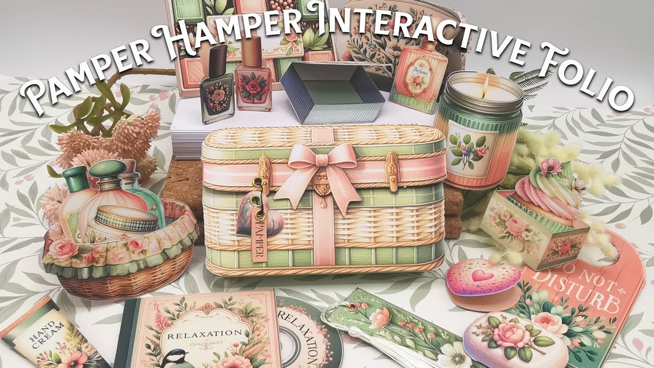 Pamper Hamper Junk Journal Folio Tutorial
