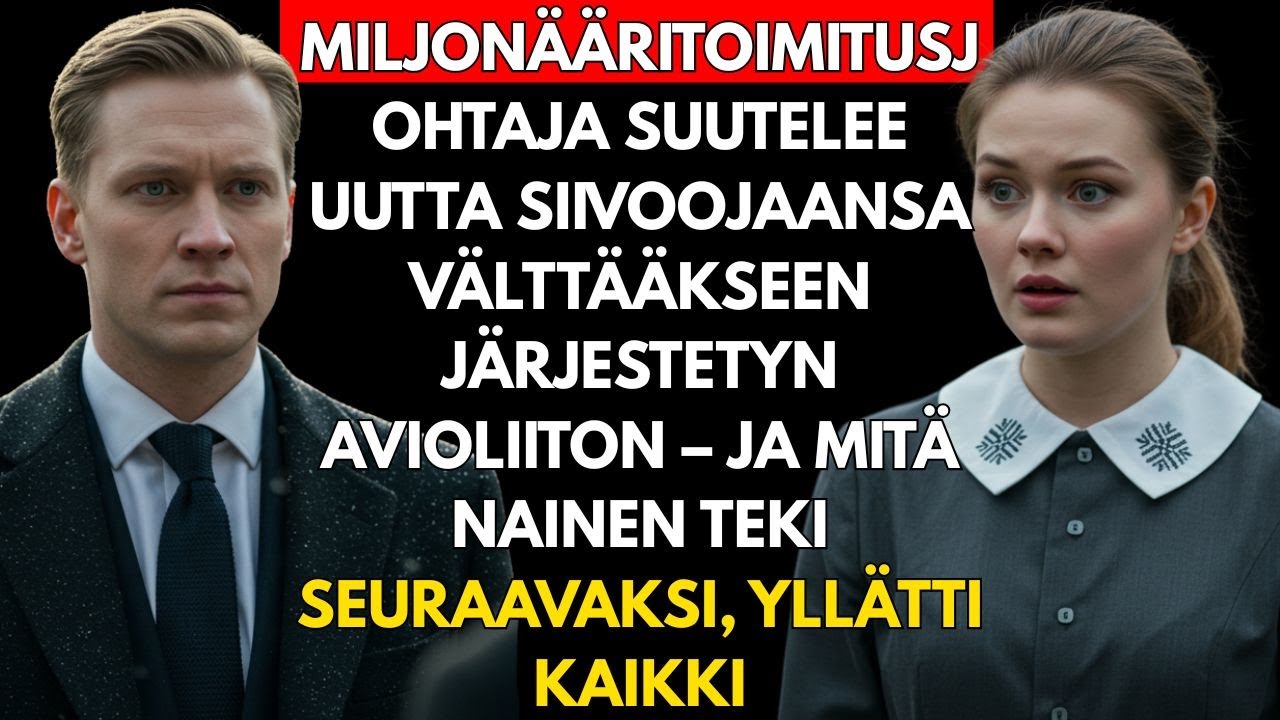 MILJONÄÄRI suutelee UUTTA SIIIVOOJAANSA välttääkseen JÄRJESTETYN AVIOLIITON – ja RAKASTUU häneen