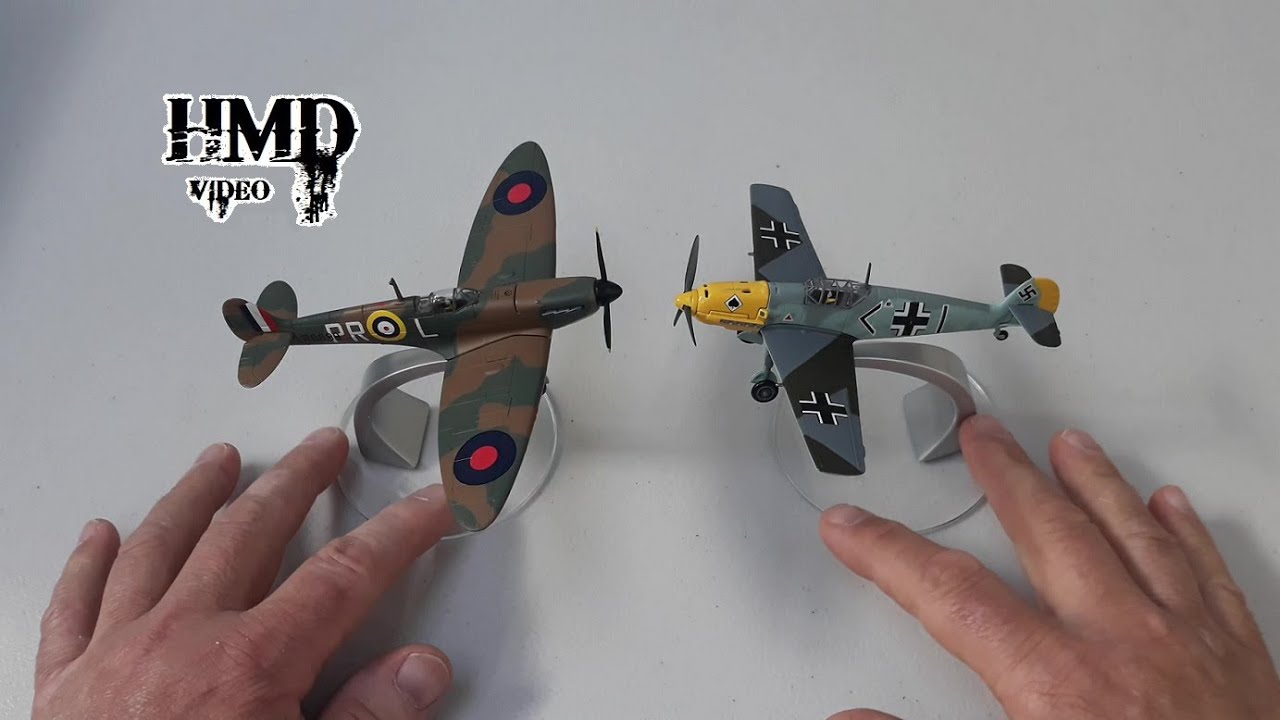 Battle of Britain, RAF Spitfire vs Messerschmitt Bf-109  World War 2, 1/72nd Scale Diecast by Corgi