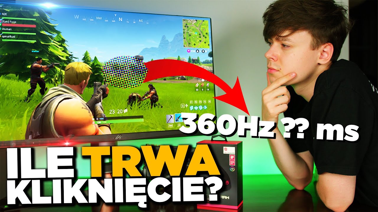 ILE TRWA KLIKNIĘCIE MYSZKI  w Fortnite? 🤔 | Nvidia Reflex + ASUS PG259QNR