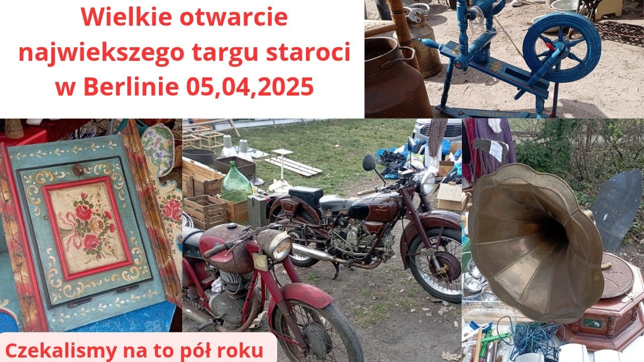 Pchli targ w Berlinie ☺️co Niemcy sprzedają #pchlitarg #antyki #vintage #flohmark#motoryzacja