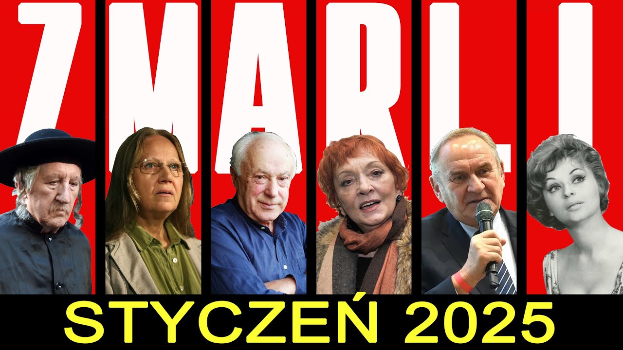 Znani Polacy, którzy zmarli w styczniu 2025 roku