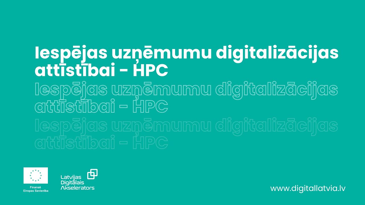 RTU piedāvājums uzņēmumu digitalizācijas attīstībai - HPC