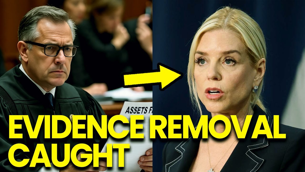 Pam Bondi CAUGHT REMOVING Evidence After Judge BREAKS Her Cover