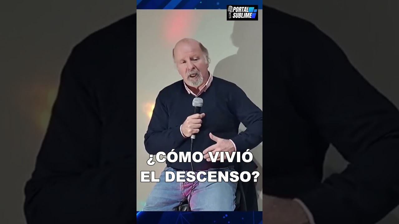 El Tano Pasman cuenta como vivi&oacute; el descenso de River
