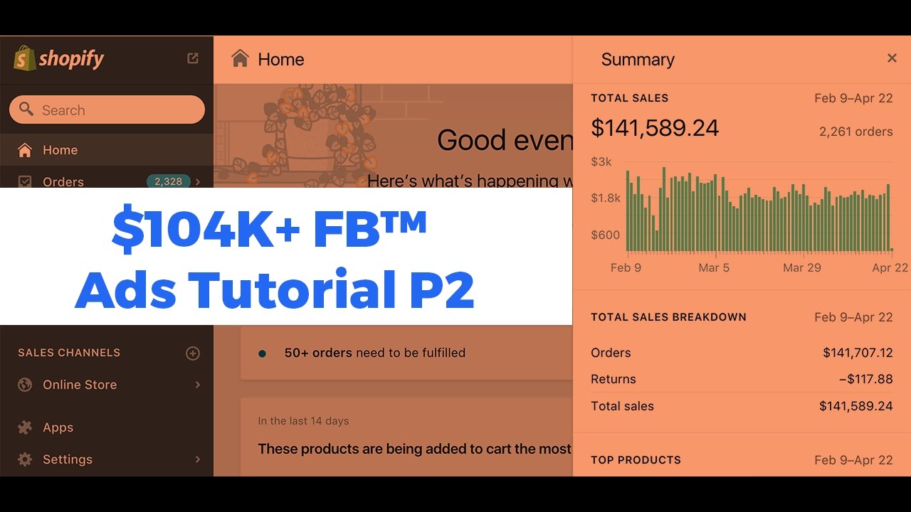 (Part 2) $104K in 54 Days - Shopify + FB™ Ads - Presell Page
