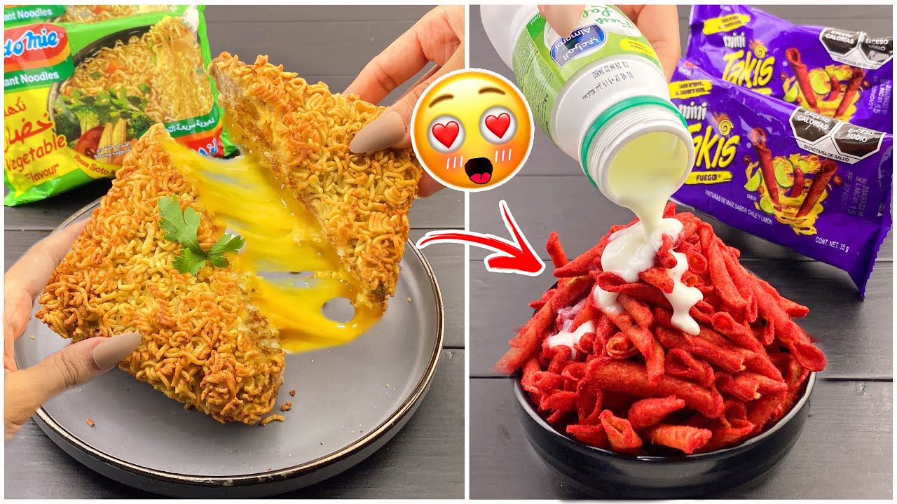 جربت طبخات غريبة للسهرات الرمضانية 🌙🤭!! تاكيز مع لبن 🤒!