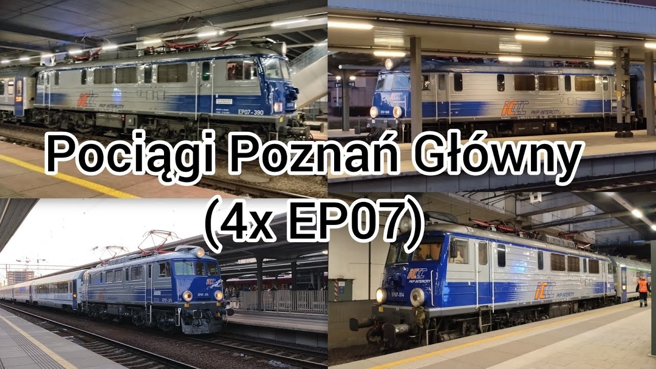 Pociągi Poznań Główny 21.01.2026 (cztery siódemki 🤍💙)