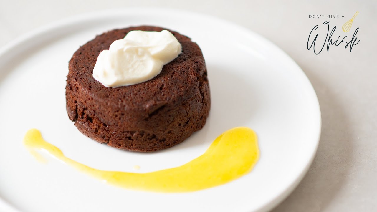Chocolate Soufflé Cake with Olive Oil Lemon Curd from from Essential Pépin | Not a Master,Not a Chef