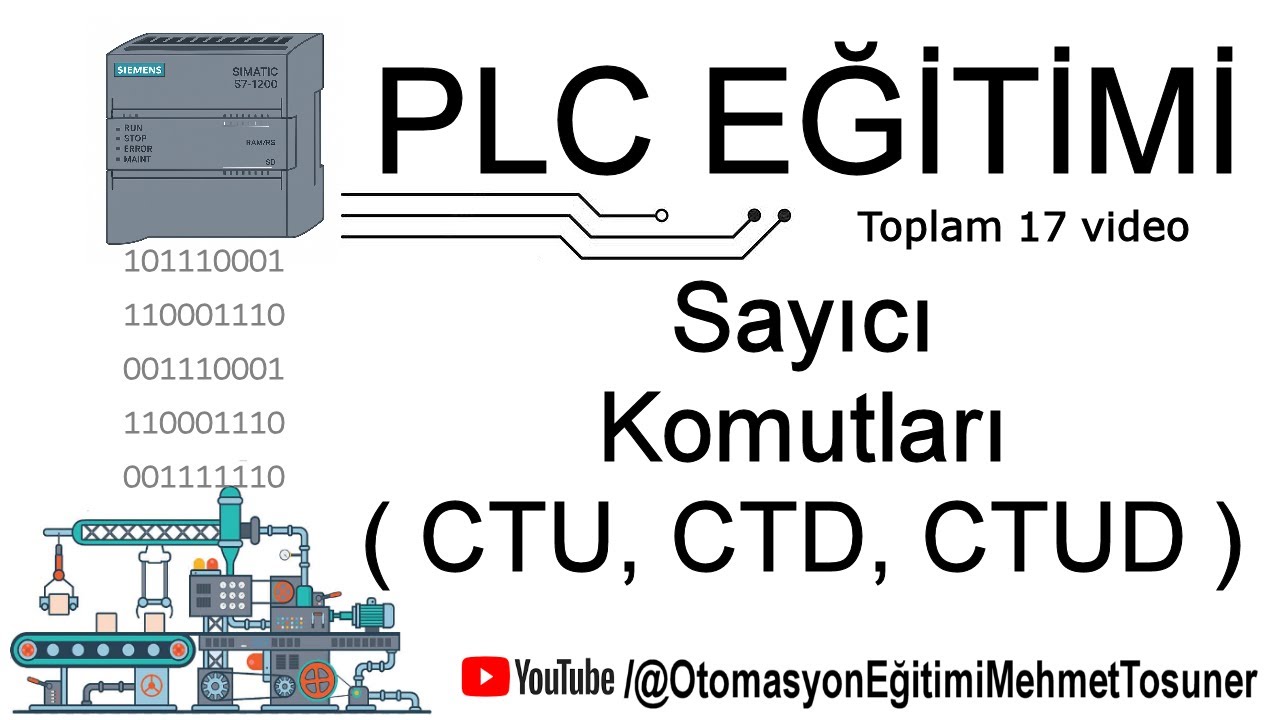 PLC - Sayıcı Komutları ( CTU, CTD, CTUD ) #elektrik #otomasyon #plc #tiaportal #s71200 #s71500