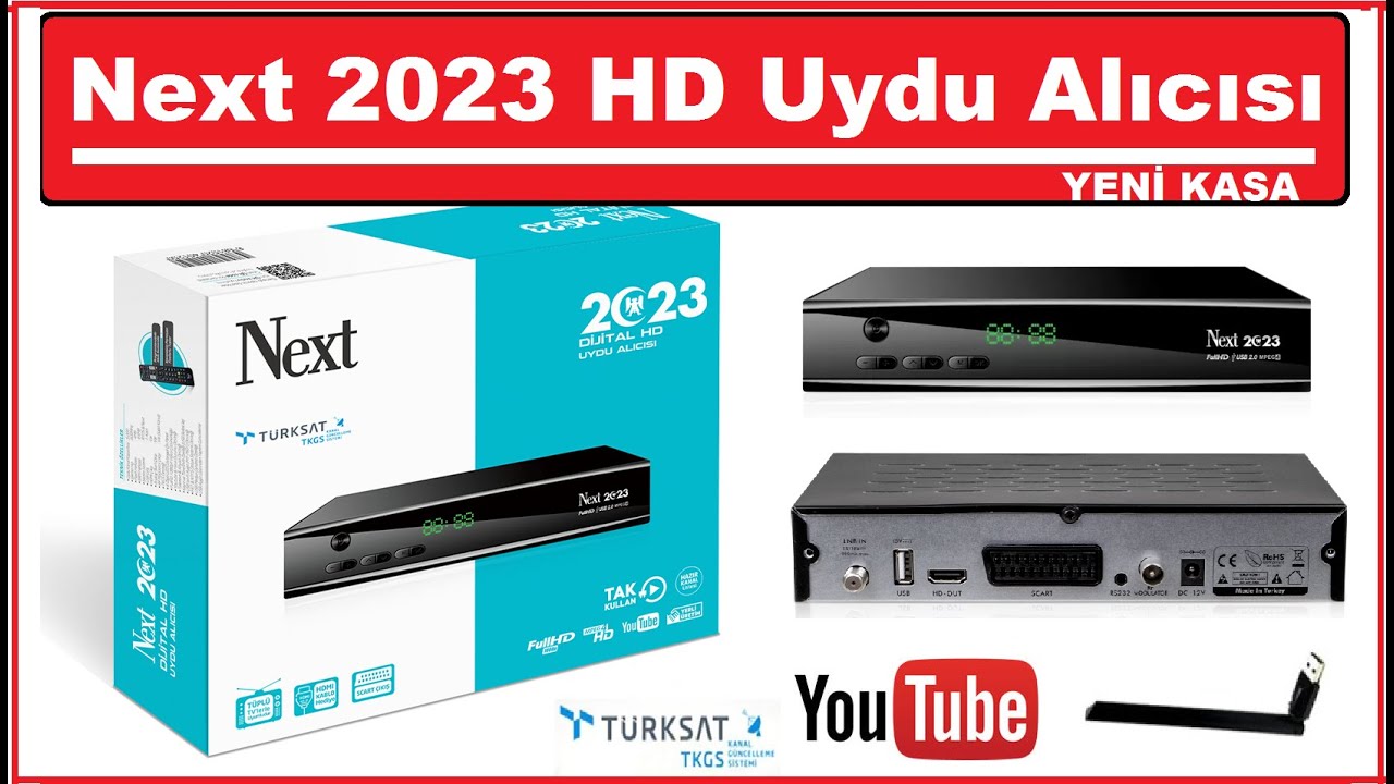 NEXT 2023 HD yeni Versiyon 2020 SCART GİRİŞLİ UYDU CİHAZI ALICISI + TKGS GÜNCELLEME