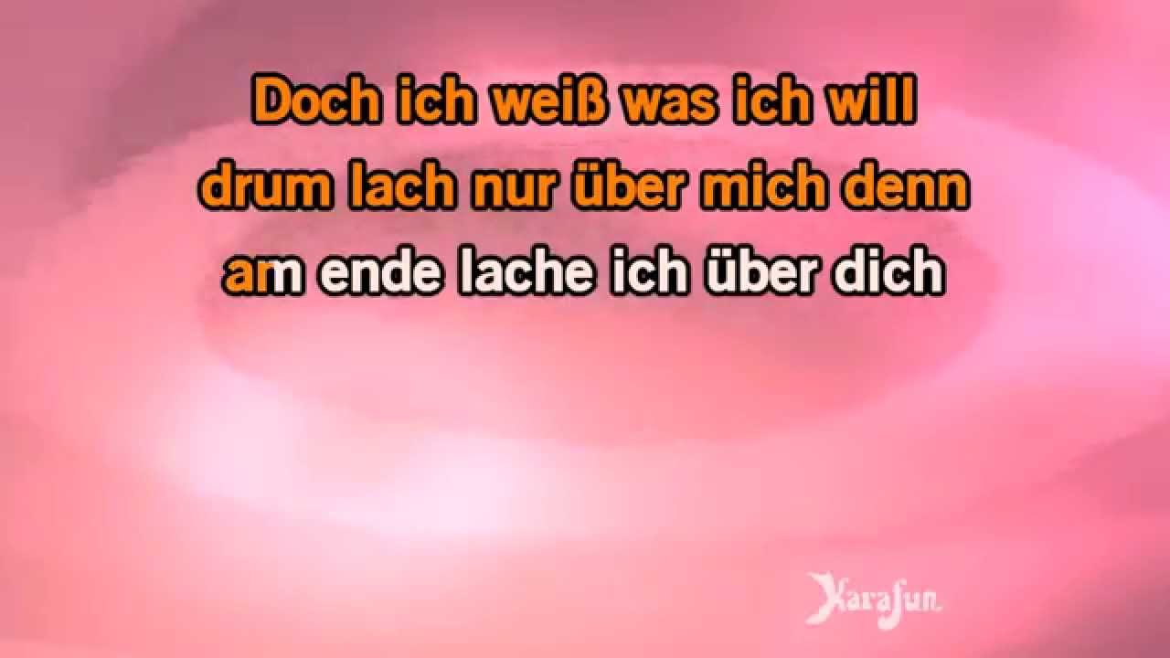 Karaoke Wenn du denkst du denkst dann denkst du nur du denkst - Juliane Werding *