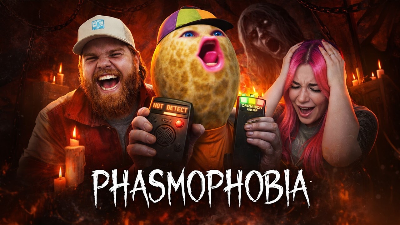 Первая охота на призраков от TheBurntPeanut с Джинджи и Хатчем | Режим кошмара (Phasmophobia)