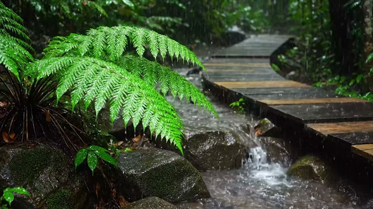 Barulho de Chuva na Natureza durante o Dia | Som de Chuva para Dormir e Relaxar