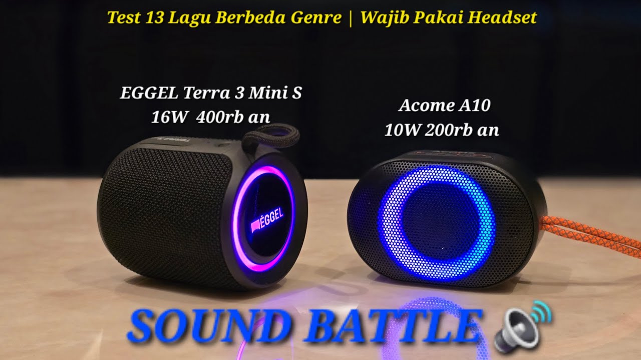 Eggel Terra 3 Mini S Vs Acome A10 | Sound Battle Bluetooth Speaker Mini Portable