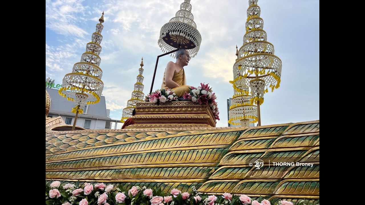 ក្បួនដង្ហែរំឭកព្រះឧបការគុណ សម្ដេចព្រះសង្ឃរាជ ជួន ណាត នៅក្រុងសៀមរាប