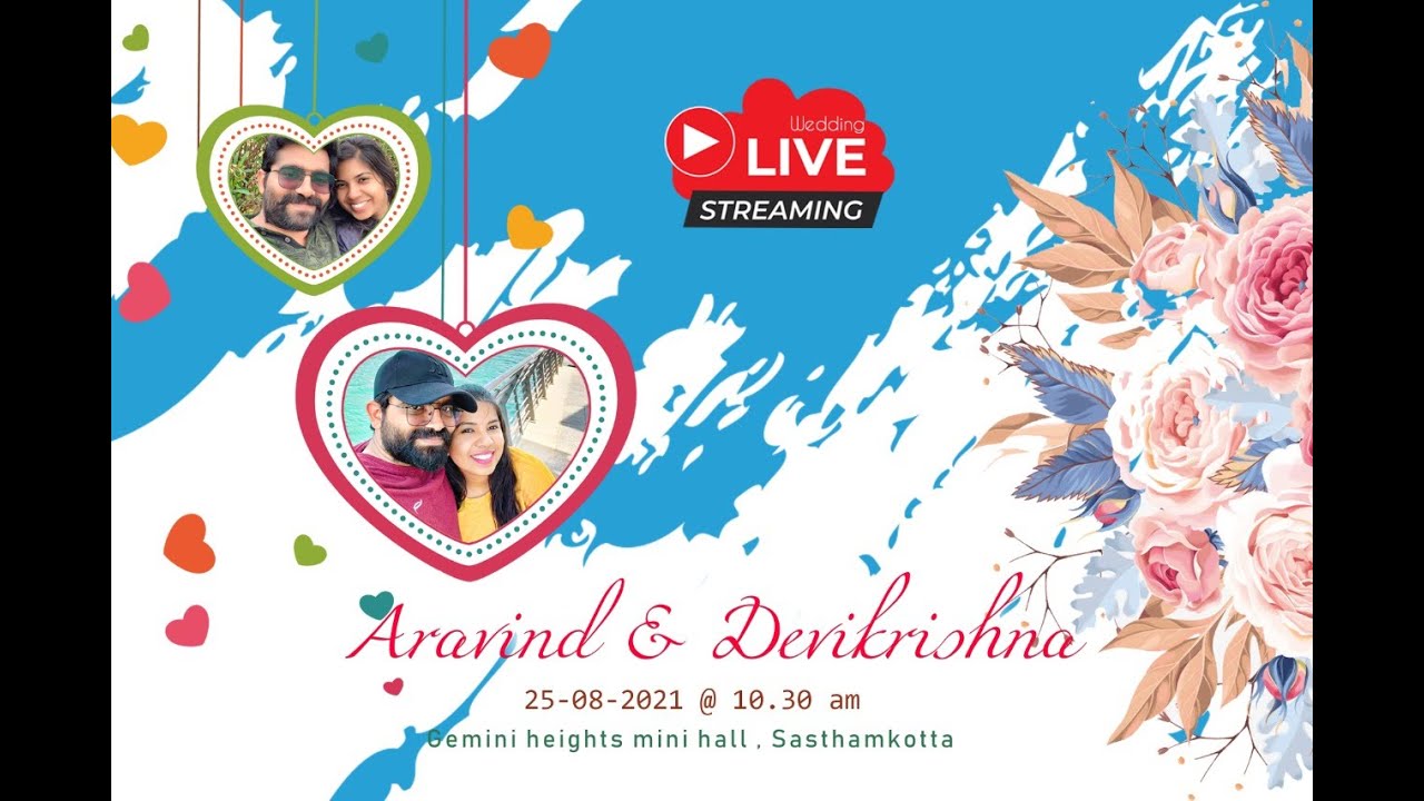 ARAVIND & DEVIKRISHNA | WEDDING | LIVE STREAMING |