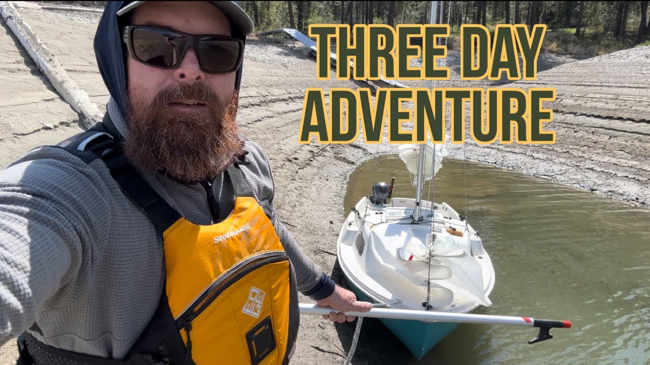 Small sailboat adventure Lake Roosevelt