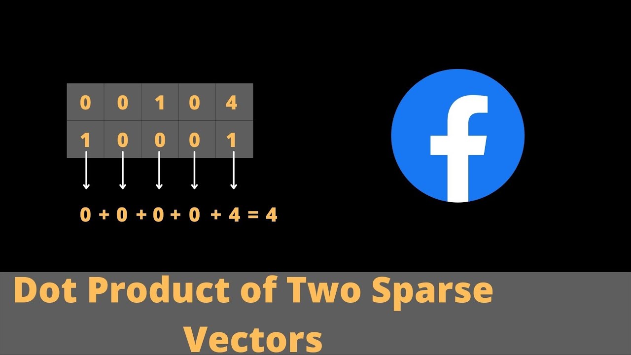 DOT PRODUCT OF TWO SPARSE VECTORS - 3 SOLUTIONS EXPLAINED [PYTHON]