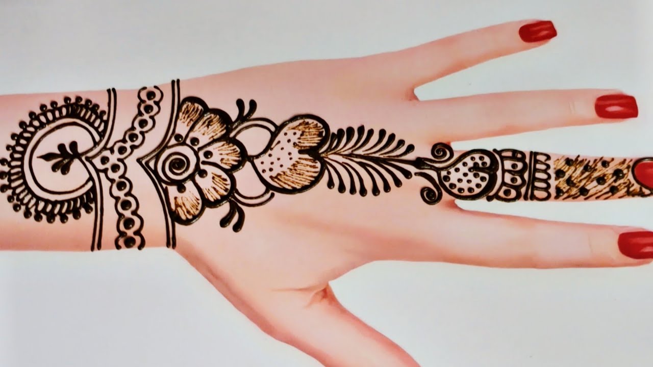 Easy Backhand Mehandi Design|#Mehandi #eid #simplemehendi