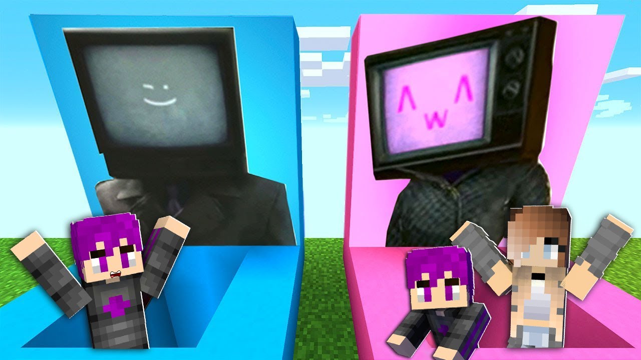 لا تختار الحفرة الخطأ ضد ام رأس التلفاز و ابو رأس التلفاز في ماين كرافت مع سمسمة ...🔥😱